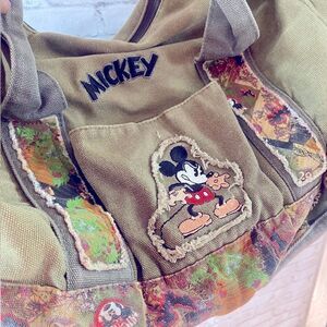 Disney Mickey Mouse Bag Canvas Adventure Bag Tote Purse